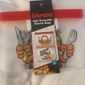 Garfield Reusable Snack Bags - New